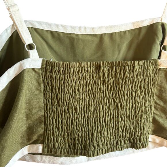 House of Harlow 1960 EUC Linen Contrast Crop Trop - Picture 9 of 11